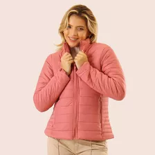 Jaqueta Puffer Feminina Casaco Nylon Gominho Plus Ipermeável