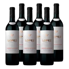 Vino Tinto López Cabernet. Sauv. 6u X 750ml De Bodegas Lopez