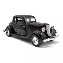 1934 Ford Coupe Motormax 1:24 Color Negro