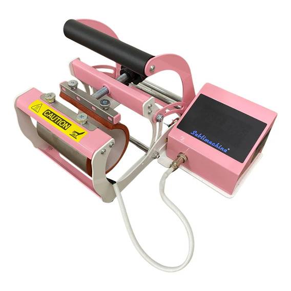 Prensa Caneca Sublimadora ROSA Térmica Cilíndrica 220v Nf