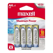 Pilas Alcalinas Maxell Tamaño Aa 4 Unidades - Maxell