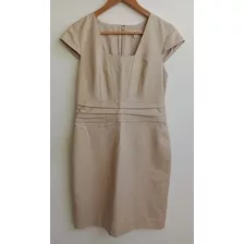 Vestido Banana Republic Talle 6 Nude Elegante 