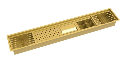 Escorredor Embutido Calha Escorredora Dourado 1114 Dourado