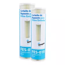 2 Cartuchos Filtro Rotoplas Estándar Paso 1 Kit De 2 Piezas