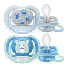 Chupeta Ultra Air Macia 6-18m 2un Menino Avent Scf085/03