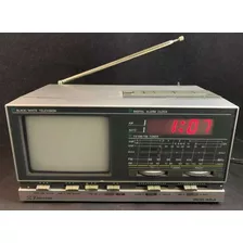 Mini Televisor Reloj Digital Y Despertador Emerson Antiguo