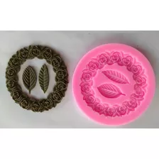 Molde De Silicone Moldura Floral