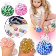 Squishy Mesh Ball Antiestres Pelota Esfera De Biogel Colores