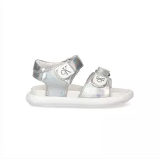 Sandalia Niños Velcro Silver Calvin Klein