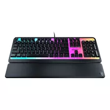 Teclado Alambrico Roccat Magma Pc Gaming Keyboard Rgb Led Color Del Teclado Negro