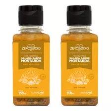 Kit 2x Molho Salada Sabor Mostarda Sem Sódio 150ml Saudavel