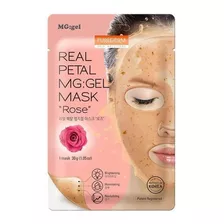 Purederm Mascarilla Real Petal Mg Gel Rosa Hidrata Ilumina