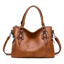 Bolso Mujer De Cuero Pu Estilo Casual Y Vintage