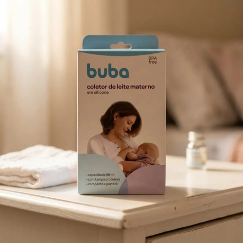 Coletor De Leite Materno Em Silicone Ventosa Extrator Buba