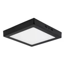 Panel Plafon Led Cuadrado 18w Aplique Marco Negro 