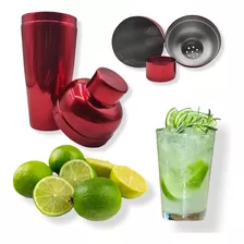 Coqueteleira Inox 500ml Copo Para Drinks Caipirinhas Cor Corvermelho Verniz