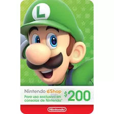 Tarjeta Nintendo Eshop 200