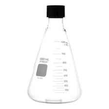 Matraz Erlenmeyer 1l Pyrex C/tapon