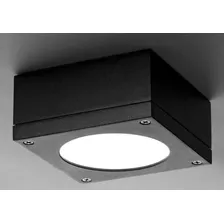 Aplique De Pared Berilo Negro De Led 8w Para Exterior - Idea