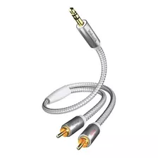 Cable Premium Inakustik 3,5 Mini Plug A Rca, 1.5 Mt 4100015 Color Primero