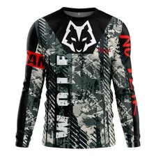 Playera Niño Motocross Wolf Racing Deportes Extremos Jersey