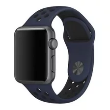 Pulseira Estilo Nike Para Apple Watch 38/40mm Azul Marinho