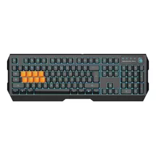 Teclado Optico Negro Retroiluminado Led 8 Teclas Lk