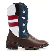 Bota Texana Kids Estados Unidos Eua Cowboy Botinha Junina