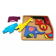 Brinquedo Educativo Montessori Montar E Empilhar Animais