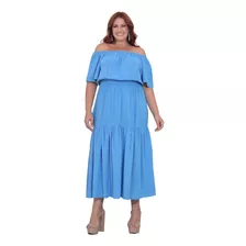 Vestido Longo Ciganinha Plus Size Instagram