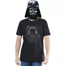 Camiseta Masculina Star Wars Vader Dark Side 100% Algodão