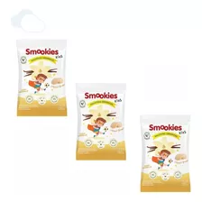 Galletitas X3 Smookies Kids Vainilla Y Trigo 120 Gr Snack 
