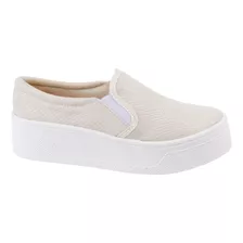 Fratello Tenis Casual Color Beige Para Mujer 7800