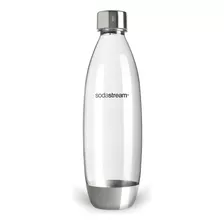 Botella 1 Litro Metal Fuse Sodastream Con Tapa Rosca Color Gris