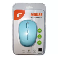 Mouse Inalámbrico Fujitel Celeste
