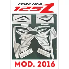 Calcomanias Italika 125 Z Kit 2016