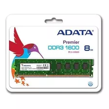 Memória Ram 8gb 1 Adata Addu1600w8g11-r