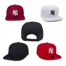 Boné New York Ny / Los Angeles La / Aba Reta Snapback