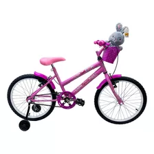 Bicicleta Aro 20 Feminina Infantil Rodinha Lateral + Brinde