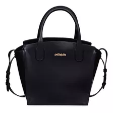 Bolsa Média Petite Jolie Alça Transversal Barata Cor Preto