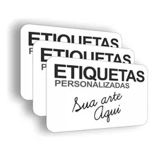 Personalize 10.000 Etiquetas Adesivas Envio Rápido 2,6x1,5cm