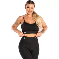 Conjunto Academia Feminino Top + Bermuda Alta Compressão