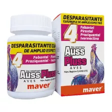 Auss Pluss Aves 100 Tabletas Desparasitante Maver Gallos