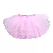 Tutu Bailarina Infantil Colorido Y Liso. Talles 1 Al 14