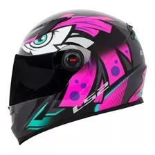 Capacete Ls2 Classic Ff358 Tribal Fúcsia/rosa