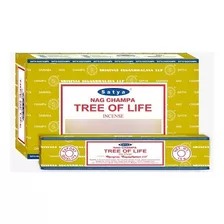 Incenso Nag Champa Satya Massala Aromas Diversos 12 Unidades Fragrância Tree Of Life