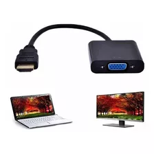 Convertidor Hdmi Macho A Vga Hembra Salida Video Adaptador