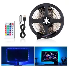 Tira Led Rgb 5050 Usb 3m + Control Tv Pc Gamer Deco Tik Tok