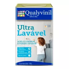 Pintura Interior Exterior 18lt Qualyvinil Premium Ultra Lava