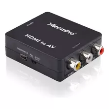 Xtrempro Convertidor Hdmi A Av Hdmi A Rca 3rca 1080p Av Cvbs